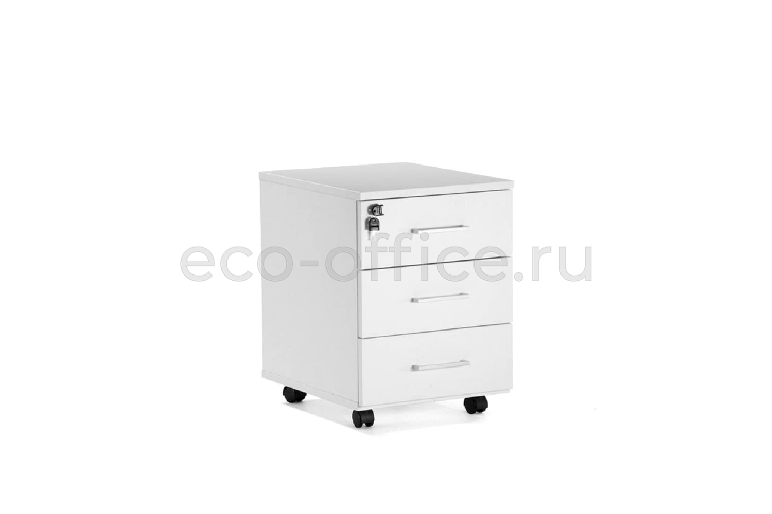 Тумба подкатная TOUR Basic 80T004 W3W3 alum Белый купить в Санкт-Петербурге