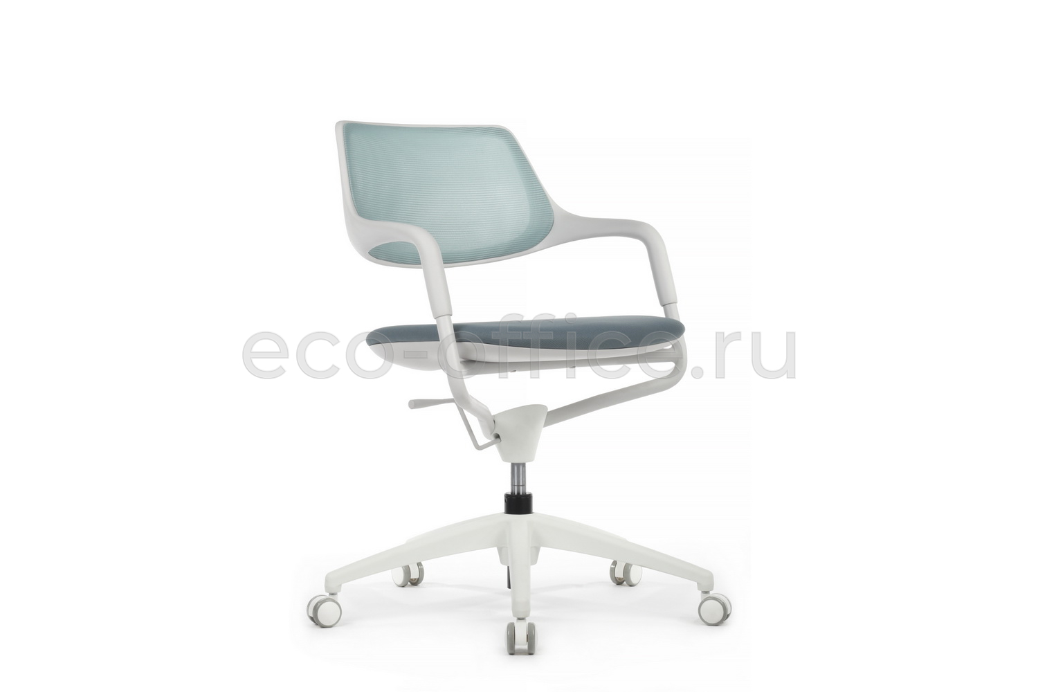 Кресло RV Design SCROLL HY-813D Голубая сетка / Серая ткань купить в Санкт-Петербурге