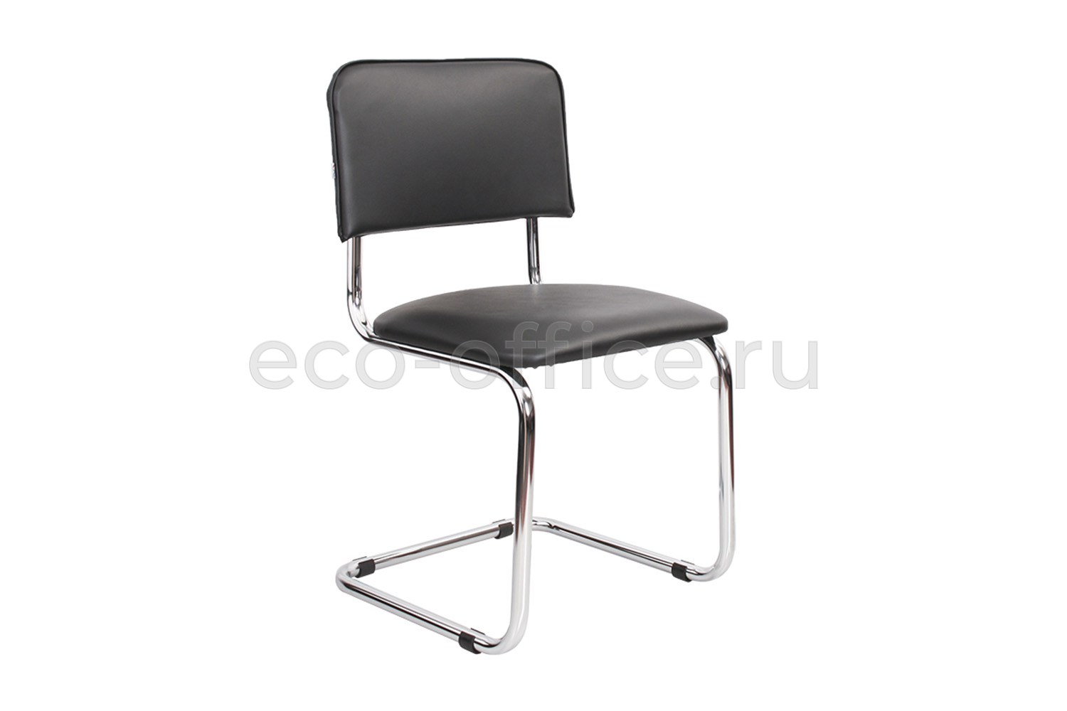 Стул SYLWIA Chrome 450320/V4 Чёрная экокожа купить в Санкт-Петербурге
