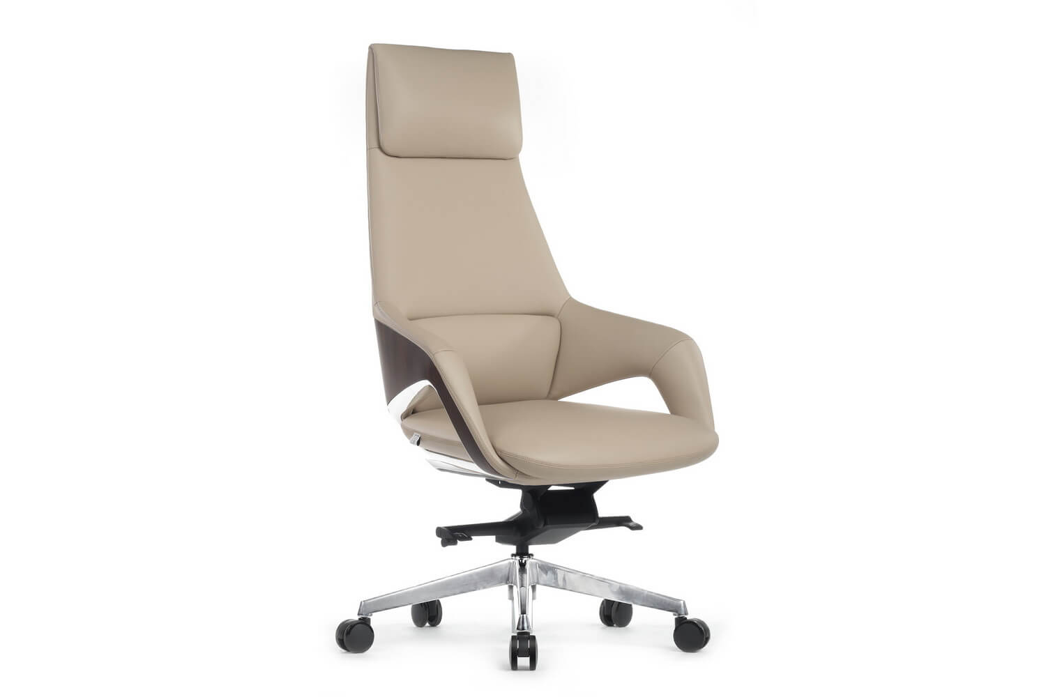 Кресло руководителя RV Design AURA FK005-A Светло-бежевая кожа купить в Санкт-Петербурге