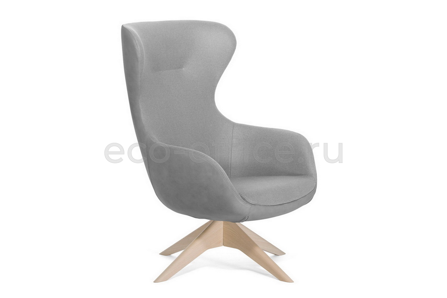 Офисное кресло Profoffice ELEGANCE WOOD на крестовине Серый войлок купить в Санкт-Петербурге