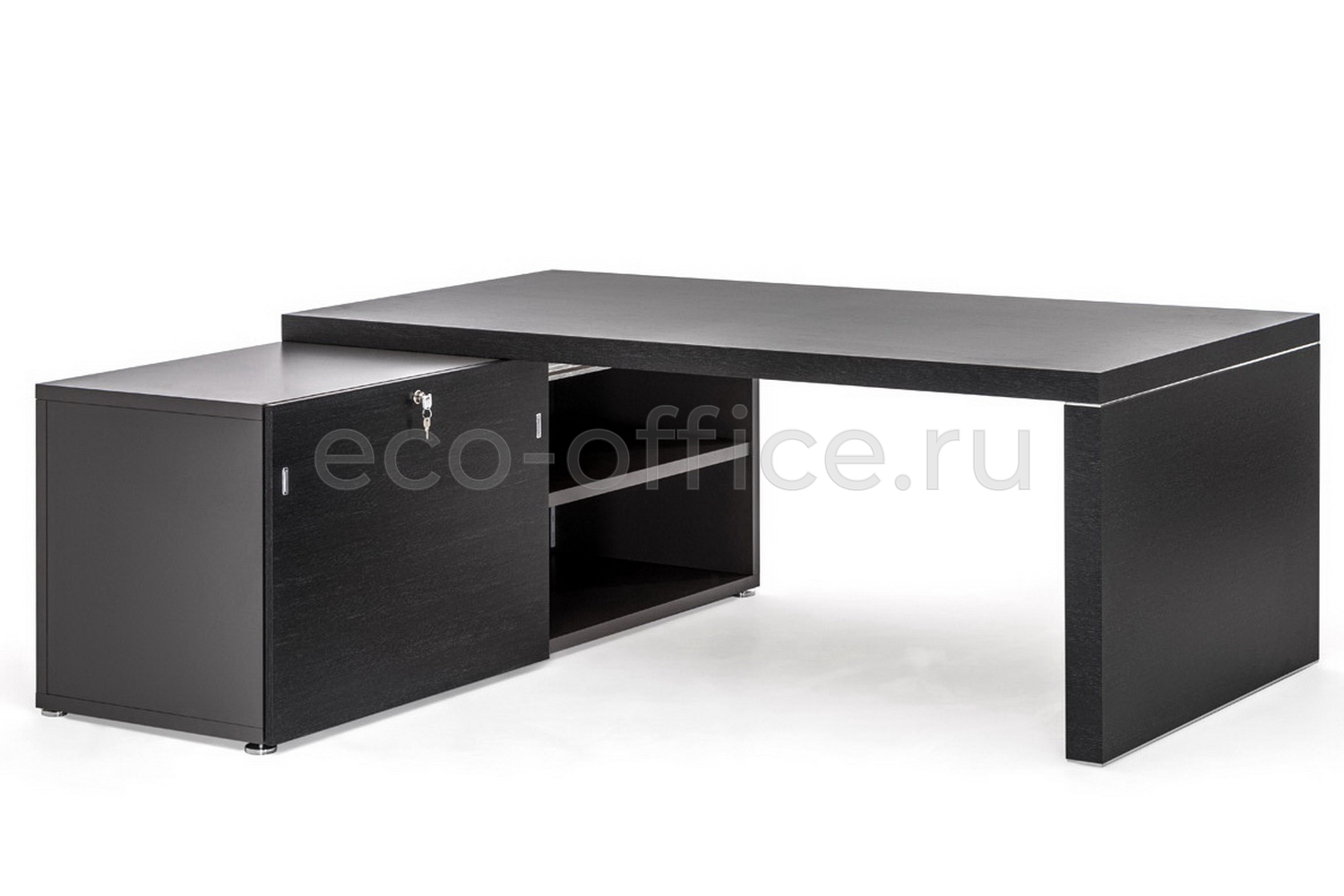 Стол SX/DX на широкой опоре TITANO PTI9920010C35WH Черное Дерево купить в Санкт-Петербурге