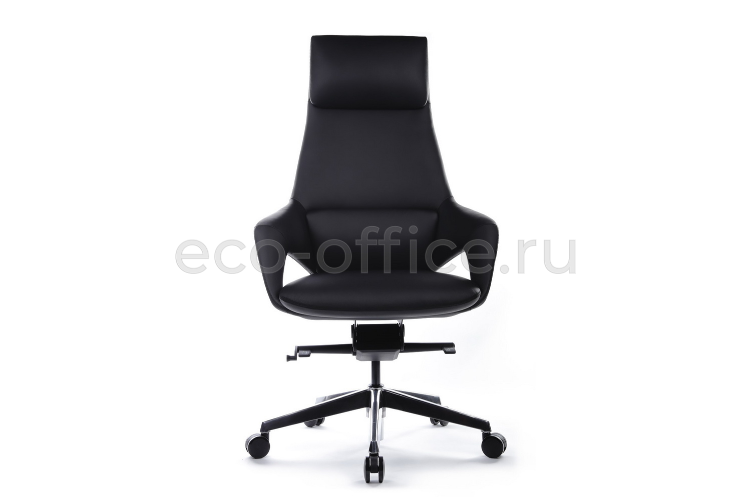 Кресло руководителя RV Design AURA FK005-A Чёрная кожа  стоимость