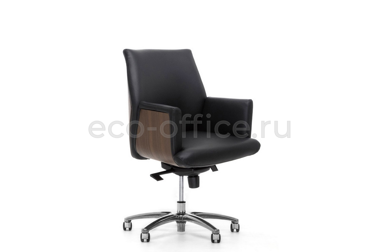 Кресло руководителя Profoffice ZEUS B Орех Чёрная кожа купить в Санкт-Петербурге