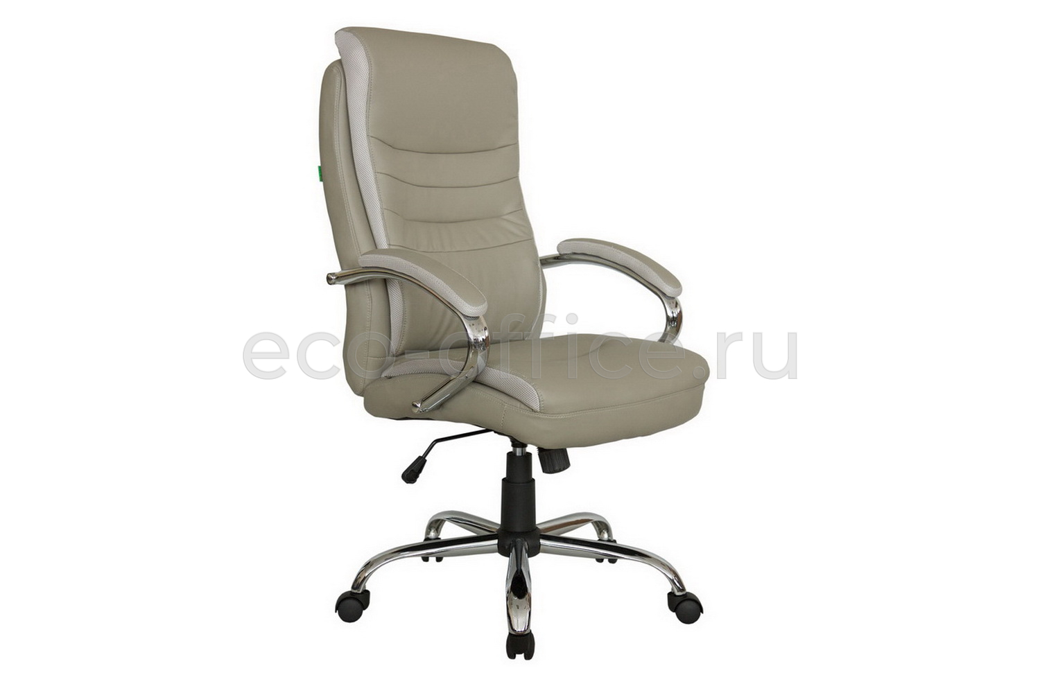 Кресло руководителя RV Chair HOOP 9131 Серо-бежевая экокожа купить в Санкт-Петербурге