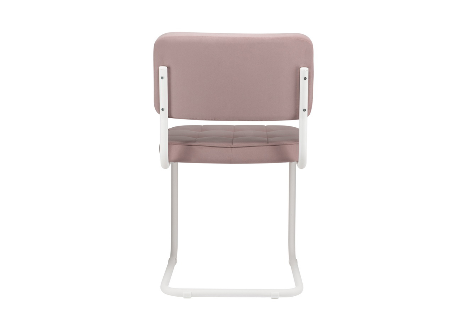 конференц-кресло eco-chair colombo comfort clm-05 розовый велюр / белый металл фото