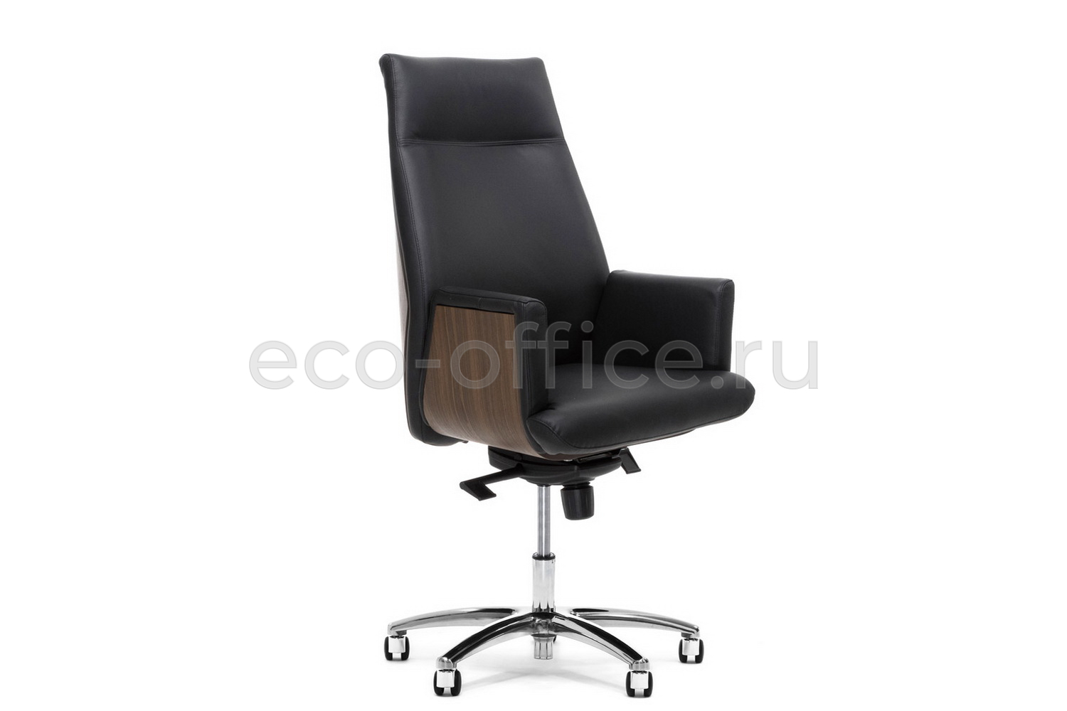 Кресло руководителя Profoffice ZEUS A Орех Чёрная кожа купить в Санкт-Петербурге