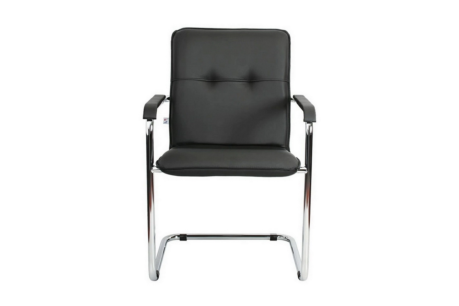 Стул посетителя RUMBA Chrome 450390/V4 Чёрная экокожа  стоимость