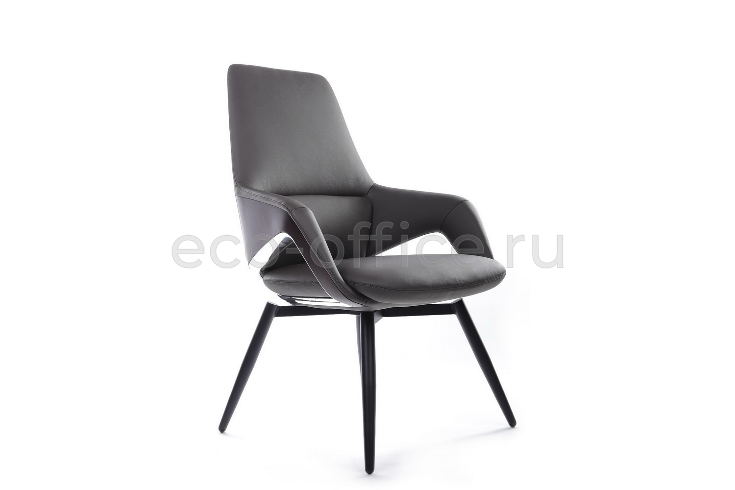 Конференц-кресло RV Design AURA-ST FK005-C Антрацит кожа купить в Санкт-Петербурге