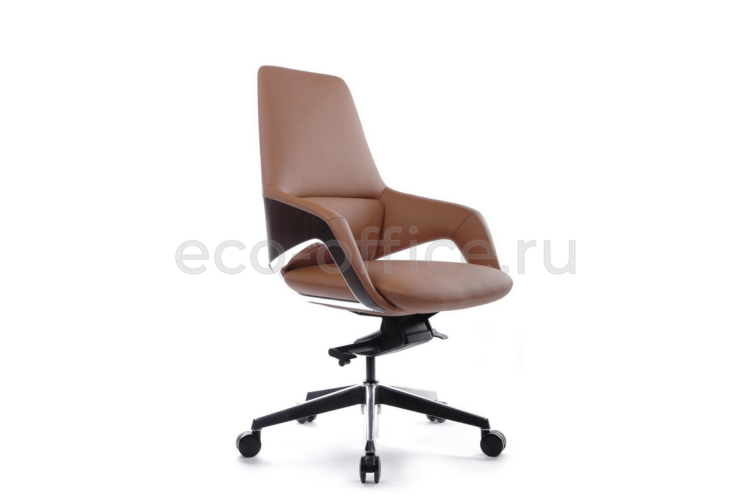 Кресло руководителя RV Design AURA-M FK005-B Светло-коричневая кожа купить в Санкт-Петербурге