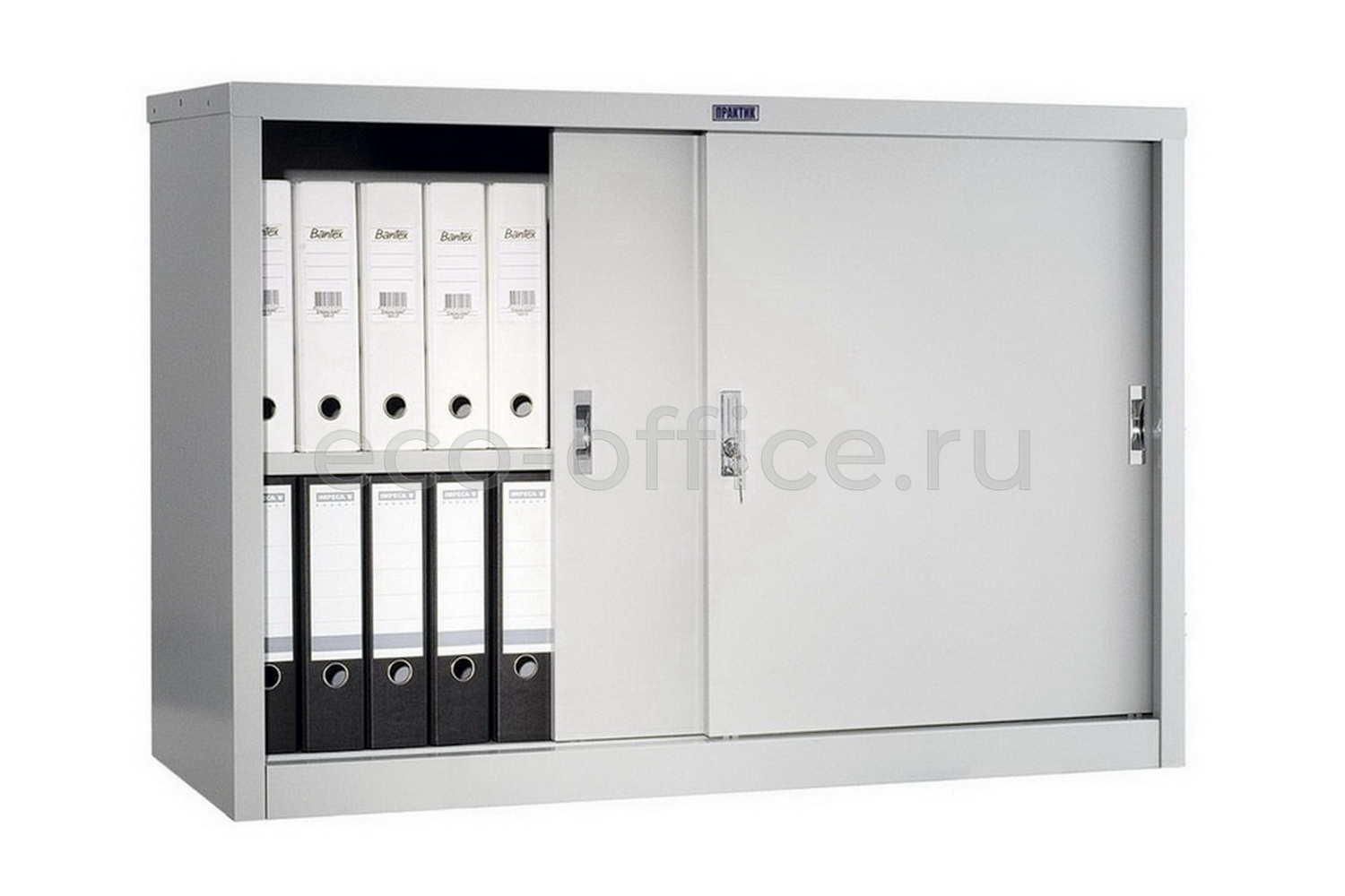 Шкаф офисный ПРАКТИК AМТ 0812 Серый RAL 7038  стоимость