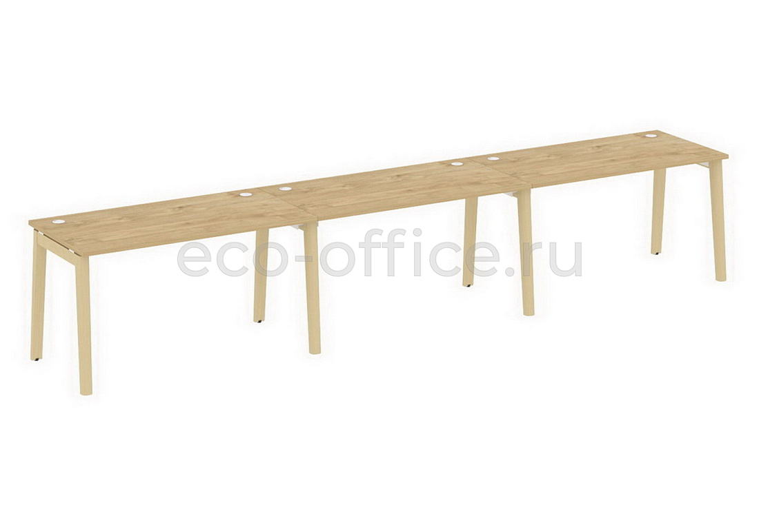 Рабочая станция на 3 рабочих места ONIX WOOD OW.RS-3.3.7 Тиквуд Светлый / Дуб Светлый  стоимость