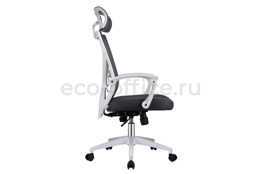 Кресло RV Chair OLIVER W-203 AC Белый пластик / Серая ткань стоимость