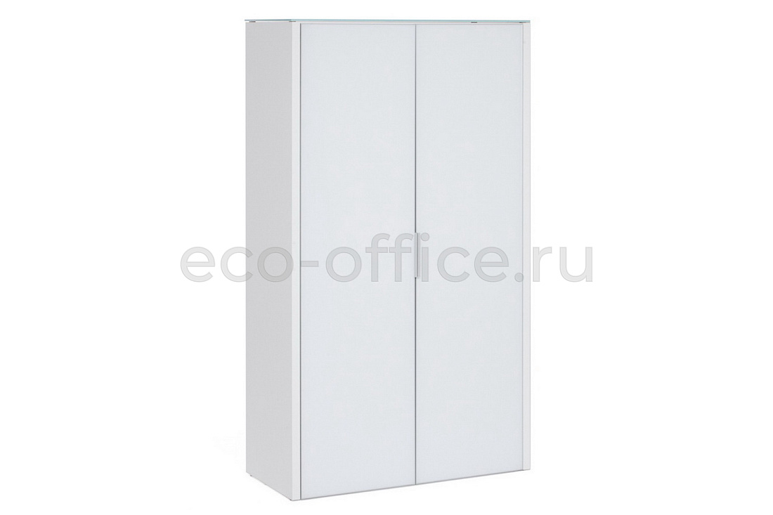 Шкаф для бумаг 2 двери GALA LIB2/980 + LIBW/980 WHITE crvGLASS купить в Санкт-Петербурге