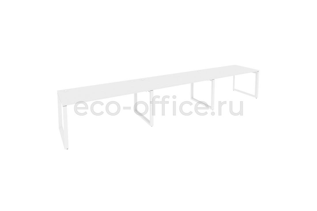 Рабочая станция на O-образном м/к ONIX O.MO-RS-3.4.8 Белый Бриллиант / Белый металл  купить в Санкт-Петербурге