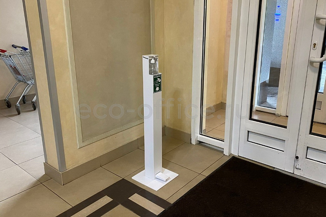 Ножной диспенсер для дезинфицирующих средств ECO-DIS Серый RAL 9006  стоимость