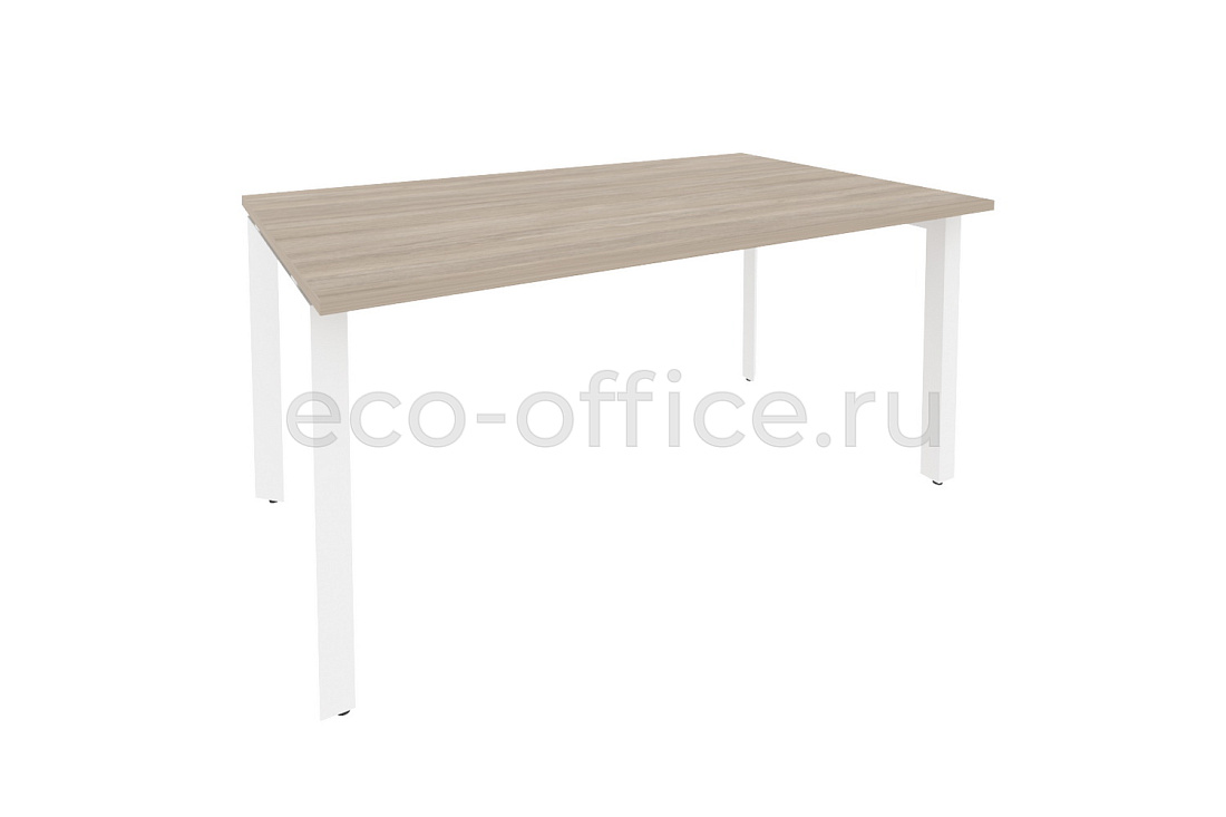 Стол переговорный (1 столешница) ONIX O.MP-PRG-1.4 Дуб Аттик / Белый металл  купить в Санкт-Петербурге