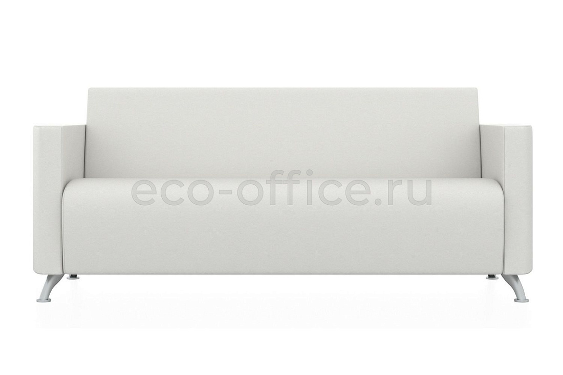Трехместный диван СИТИ экокожа Euroline 920 Ультра белый купить в Санкт-Петербурге