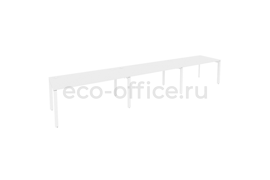 Рабочая станция на П-образном м/к ONIX O.MP-RS-3.4.8 Белый Бриллиант / Белый металл  купить в Санкт-Петербурге