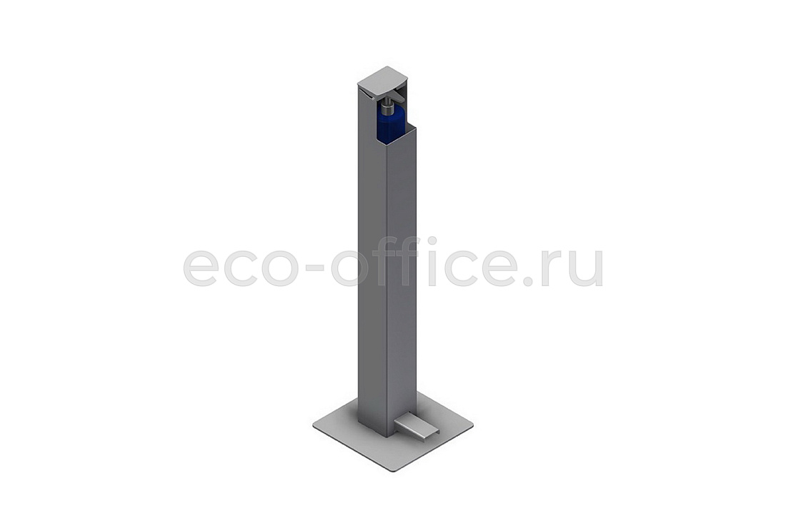 Ножной диспенсер для дезинфицирующих средств ECO-DIS Серый RAL 9006  стоимость