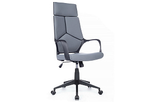 Кресло RV Chair IQ RV 8989 Чёрный пластик / Серая ткань фото