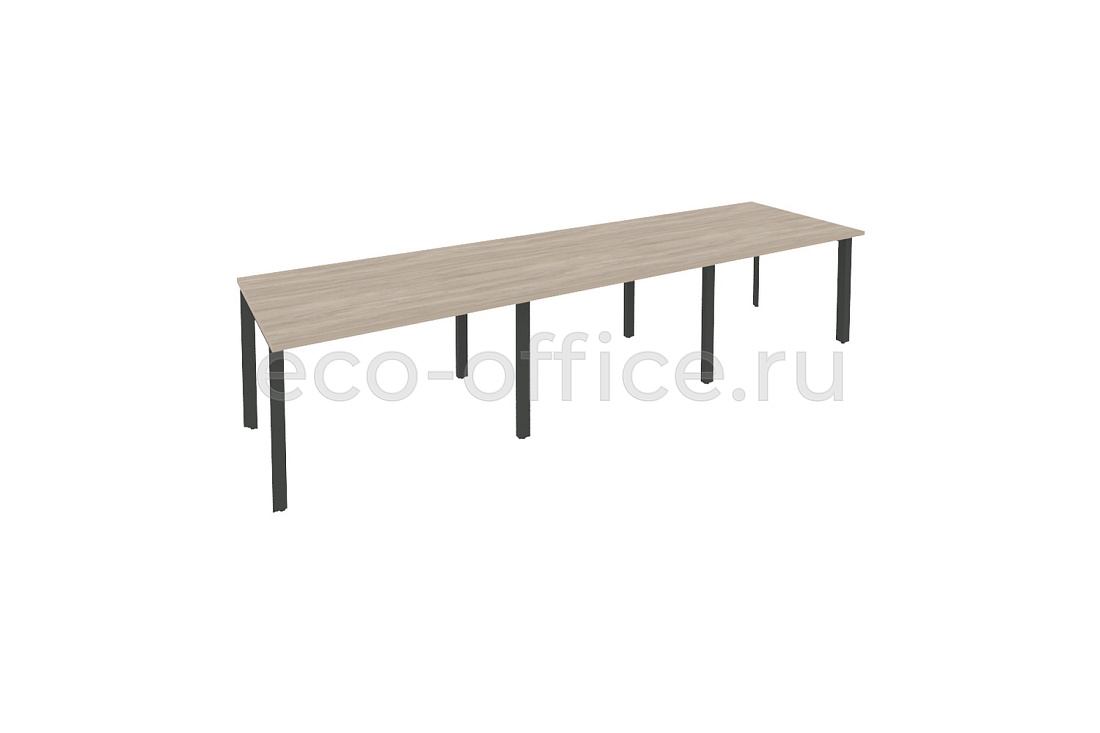 Стол переговорный (3 столешницы) ONIX O.MP-PRG-3.2 Дуб Аттик / Антрацит металл  купить в Санкт-Петербурге