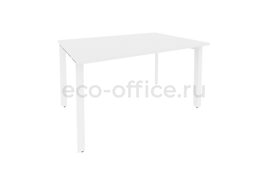 Стол переговорный (1 столешница) ONIX O.MP-PRG-1.3 Белый Бриллиант / Белый металл  купить в Санкт-Петербурге