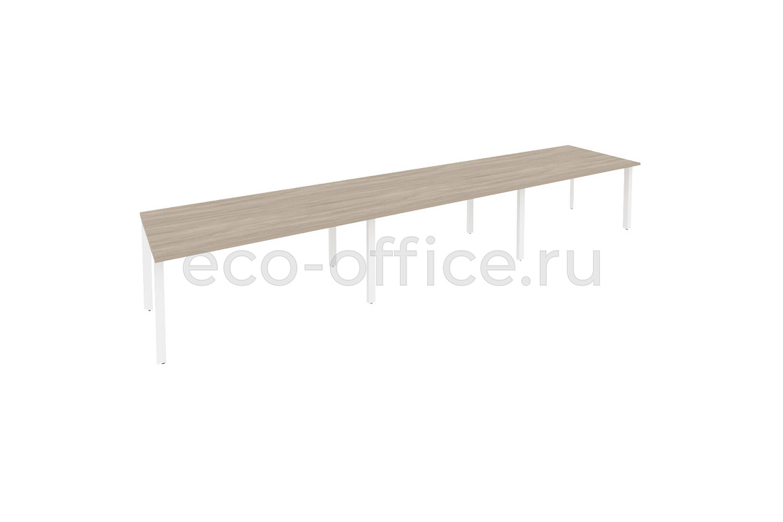 Стол переговорный (3 столешницы) ONIX O.MP-PRG-3.4 Дуб Аттик / Белый металл  купить в Санкт-Петербурге