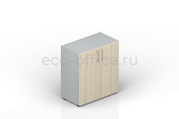 Шкаф для документов низкий EMLS762 Светлый дуб / Белый купить в Санкт-Петербурге