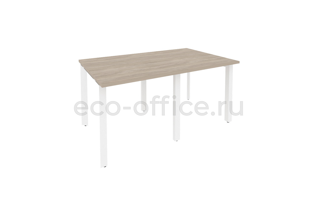 Стол переговорный (2 столешницы) ONIX O.MP-PRG-2.0 Дуб Аттик / Белый металл  купить в Санкт-Петербурге
