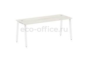 Стол письменный METAL SYSTEM STYLE БА.СП-5 Дуб Наварра / Белый металл фото