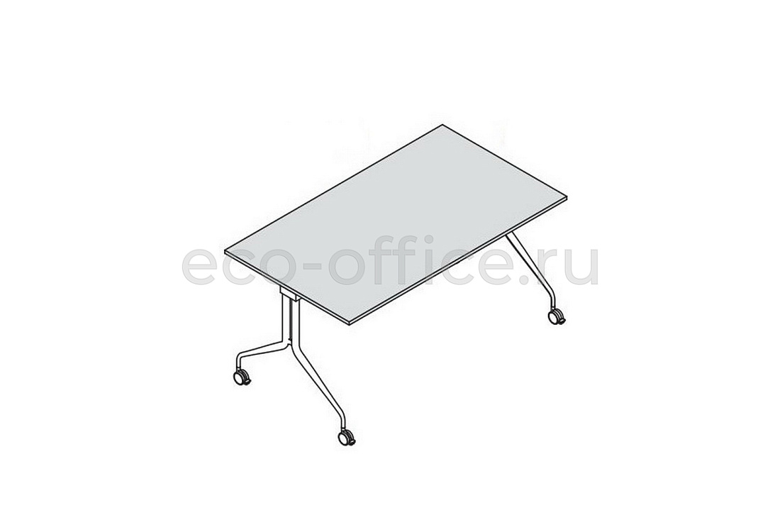 Стол с откидывающейся столешницей 180х80 см на колесах PIEGO 151003 Oak / Black  стоимость