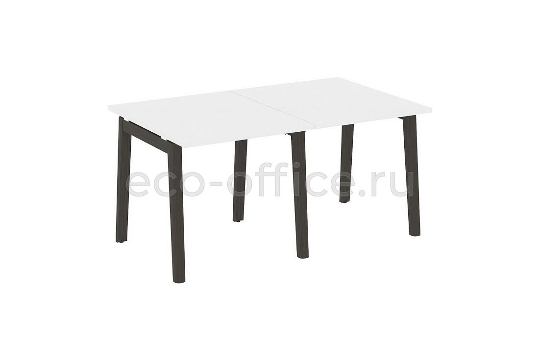 Стол переговорный (2 столешницы) ONIX WOOD OW.PRG-2.0 Белый Бриллиант / Дуб Тёмный  стоимость