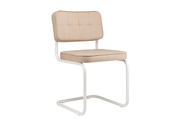 купить конференц-кресло eco-chair colombo comfort clm-05 бежевый велюр / белый металл #REGION_NAME_DECLINE#