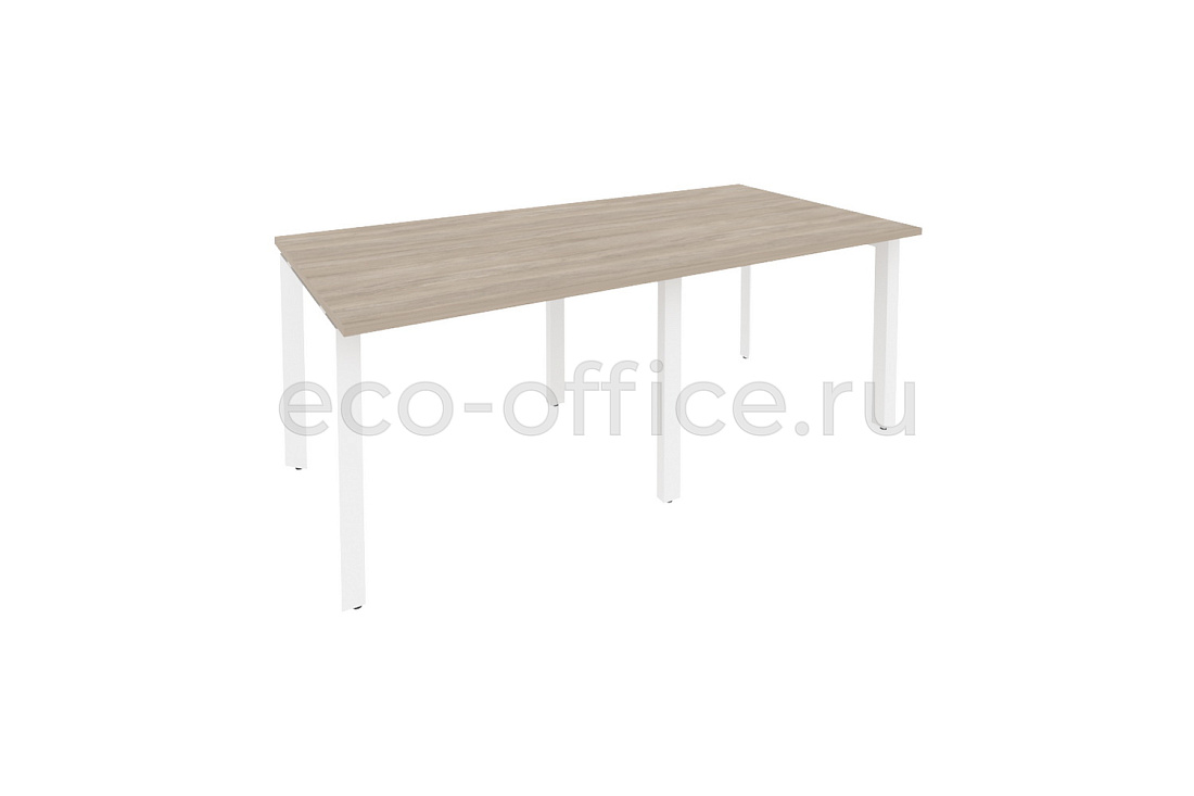 Стол переговорный (2 столешницы) ONIX O.MP-PRG-2.1 Дуб Аттик / Белый металл  купить в Санкт-Петербурге