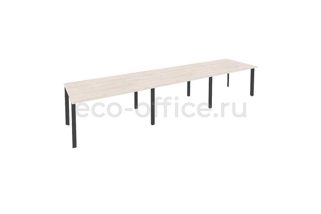 Стол переговорный (3 столешницы) ONIX O.MP-PRG-3.3 Денвер Светлый / Антрацит металл купить в Санкт-Петербурге
