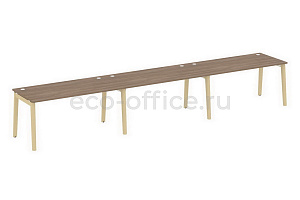 Рабочая станция на 3 рабочих места ONIX WOOD OW.RS-3.4.8 Дуб Аризона / Дуб Светлый фото