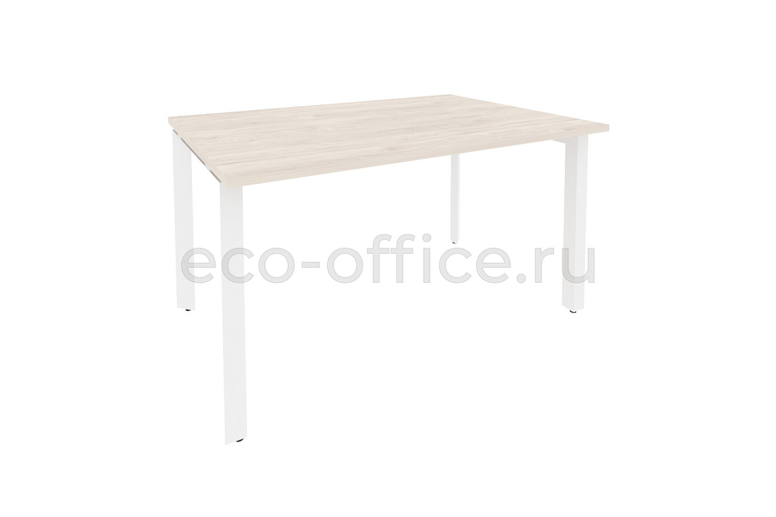 Стол переговорный (1 столешница) ONIX O.MP-PRG-1.3 Денвер Светлый / Белый металл  купить в Санкт-Петербурге