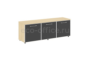 Тумба модульная трехсекционная YALTA LT.TS-3.5 black Акация Лорка фото