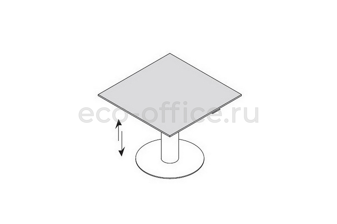 Квадратный стол с регулируемой высотой SEGUO 151035 Oak / White  стоимость