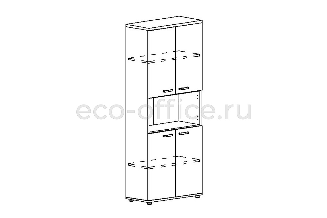Шкаф высокий с нишей ALBERO А4 9374 Дуб Шамони  стоимость
