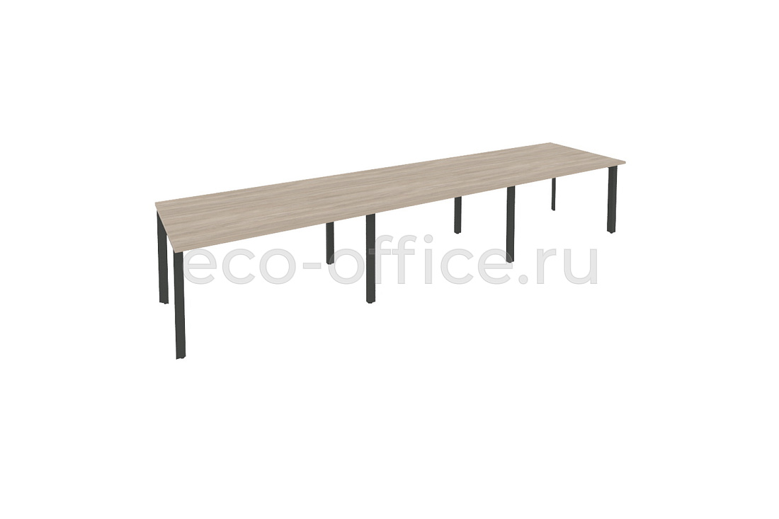 Стол переговорный (3 столешницы) ONIX O.MP-PRG-3.3 Дуб Аттик / Антрацит металл  купить в Санкт-Петербурге