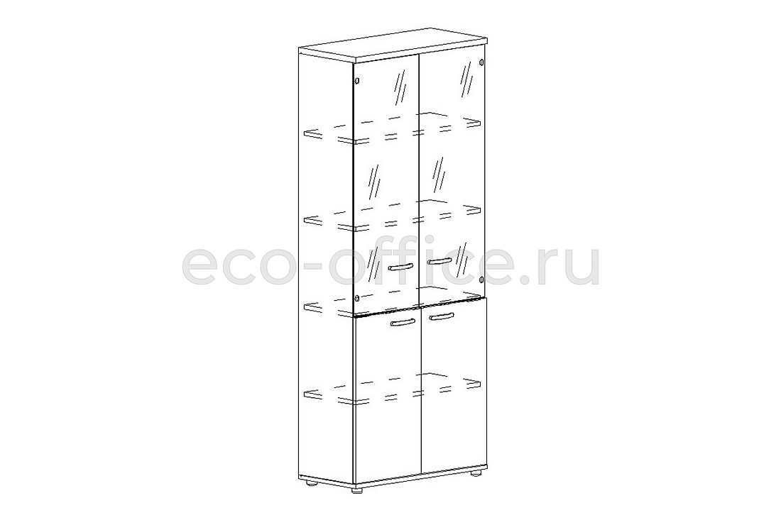Шкаф высокий комбинированный ALBERO А4 9379 Дуб Шамони  стоимость