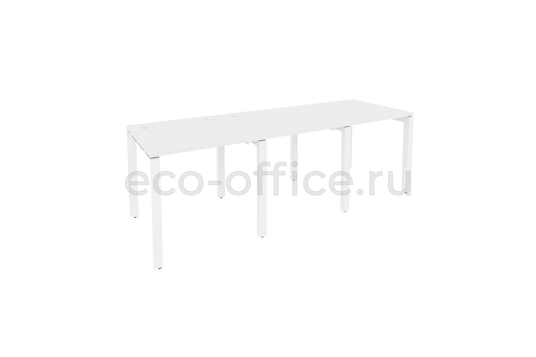 Рабочая станция на П-образном м/к ONIX O.MP-RS-3.0.8 Белый Бриллиант / Белый металл  купить в Санкт-Петербурге