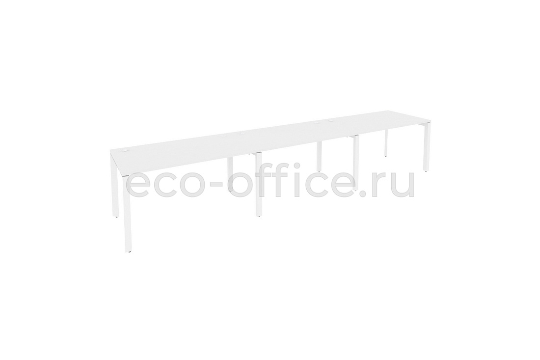 Рабочая станция на П-образном м/к ONIX O.MP-RS-3.3.8 Белый Бриллиант / Белый металл  купить в Санкт-Петербурге