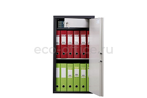 Шкаф бухгалтерский AIKO SL-87T EL Графит (RAL 7024) / Светло-серый (RAL 7038) фото
