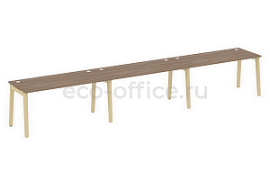 Рабочая станция на 3 рабочих места ONIX WOOD OW.RS-3.4.7 Дуб Аризона / Дуб Светлый фото