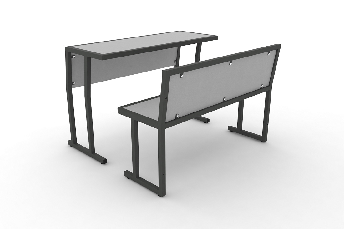 Комплект для первого ряда DESK DKN-1500SPL Серый / Антрацит металл  стоимость
