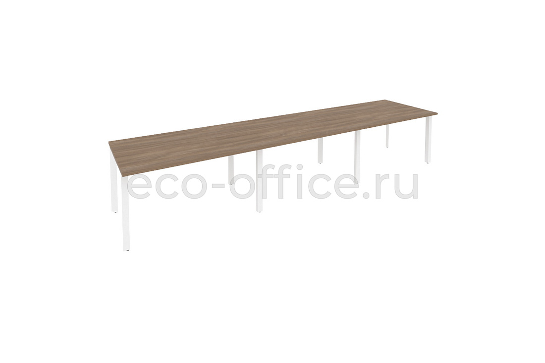 Стол переговорный (3 столешницы) ONIX O.MP-PRG-3.3 Дуб Аризона / Белый металл  купить в Санкт-Петербурге