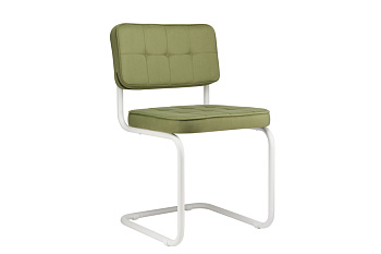 купить конференц-кресло eco-chair colombo comfort clm-05 оливковый велюр / белый металл #REGION_NAME_DECLINE#
